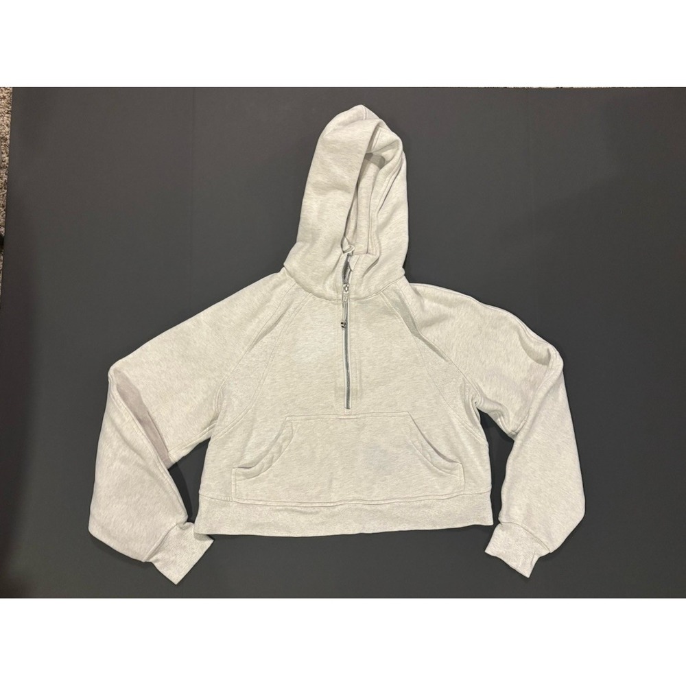 Lululemon Scuba Half-Zip Oversized Hoodie Gray Womens XS/S LW3DUSS